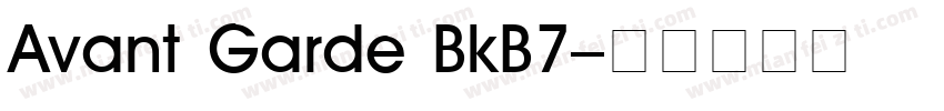 Avant Garde BkB7字体转换